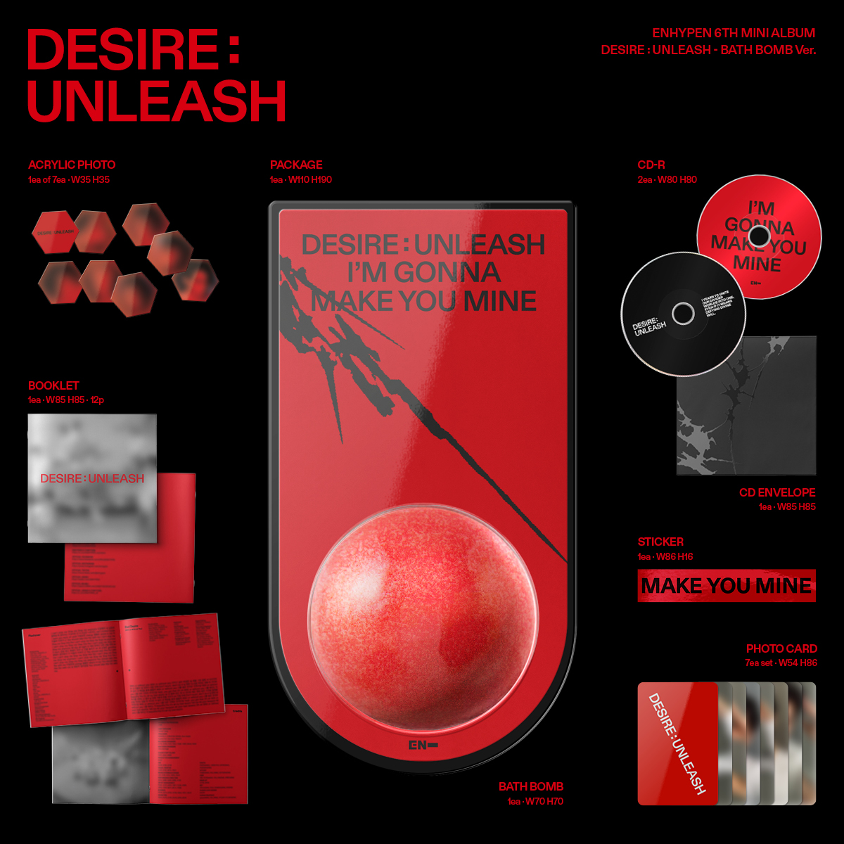 ENHYPEN - DESIRE : UNLEASH (BATH BOMB)